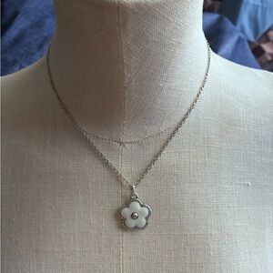 Brighton Daisy Silver Flower Necklace